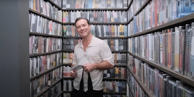 Jude Law Enters the Criterion Closet or 'Cupboard' as He Calls It